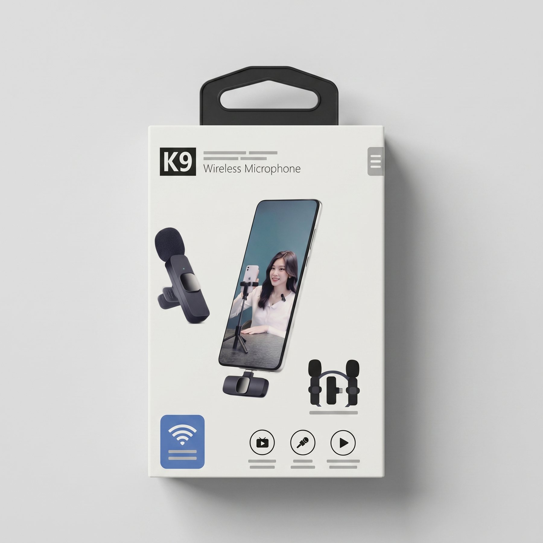 K9 Wireless Lapel Microphone (Lightning)